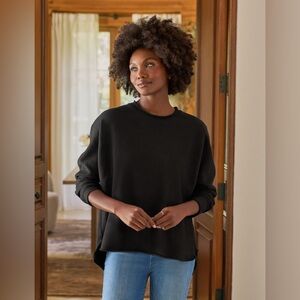 Frank & Eileen Anna Long-sleeve Capelet Small Black